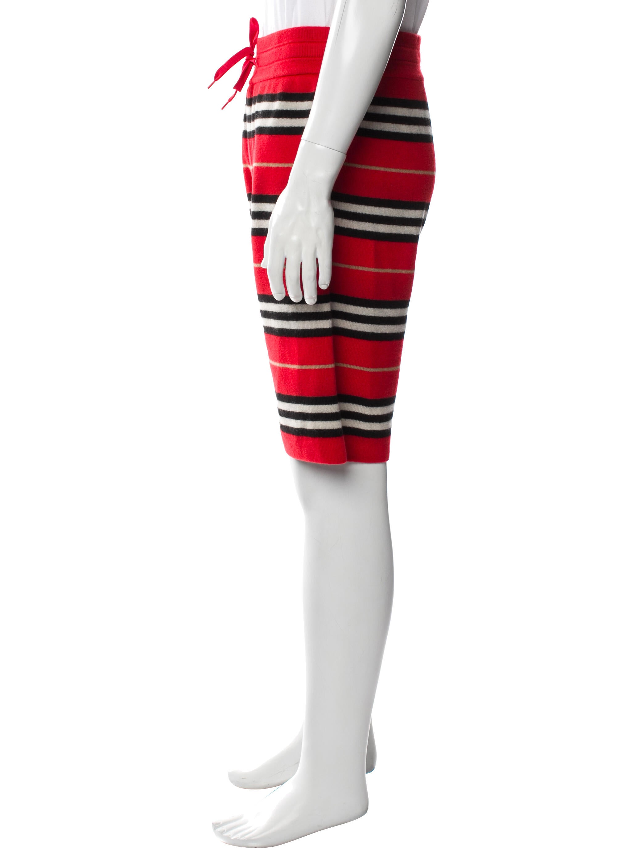 Burberry Merino Wool Jogger Shorts